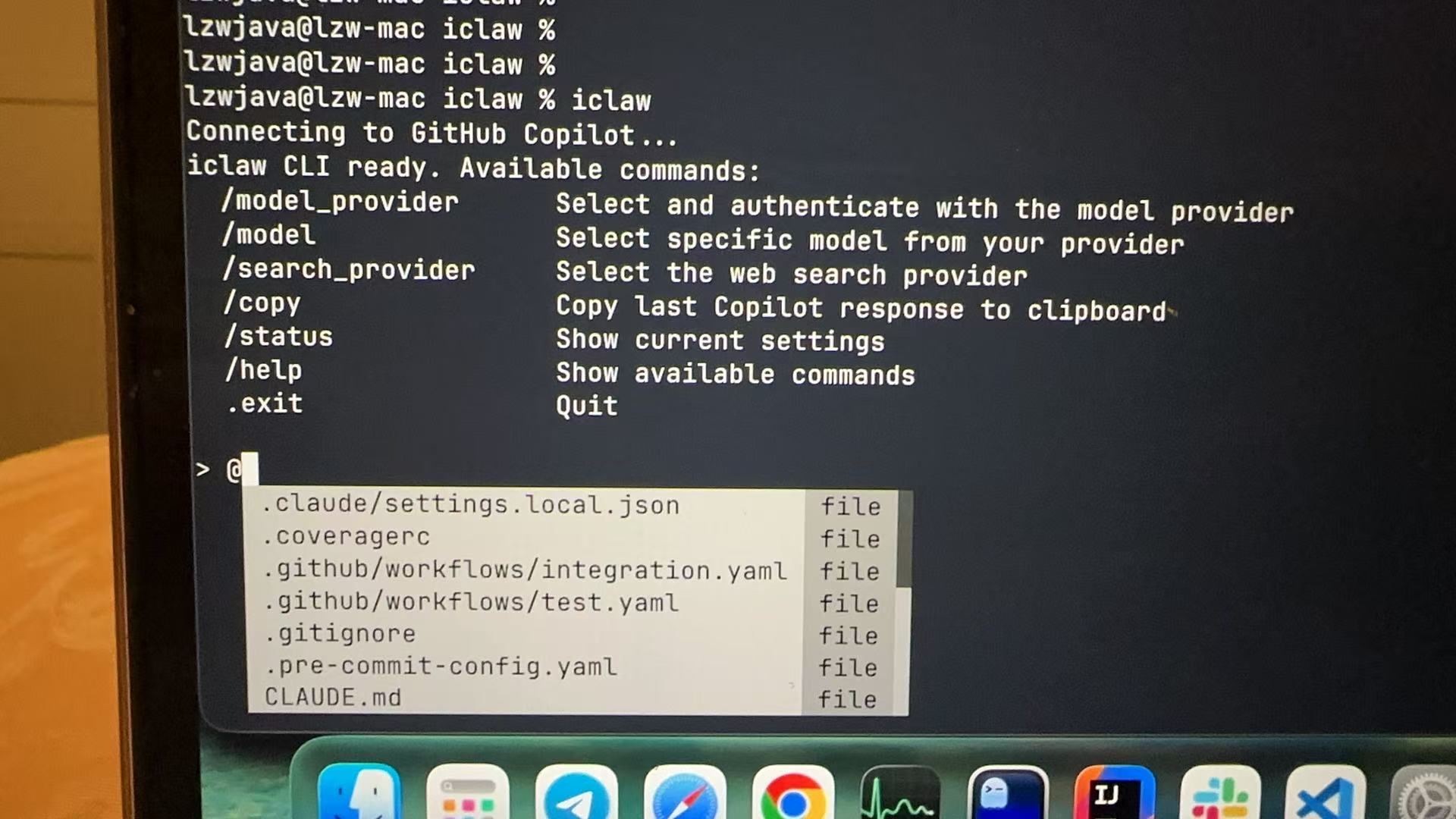 iclaw — Terminal AI agent REPL with native tool calling